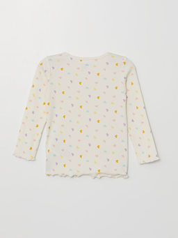 Bisiklet Yaka Bask?l? K?z Bebek Pijama ?st - Waikiki фото 2