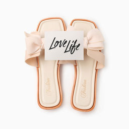 Тапочки женские с открытым носом LoveLife, размер 38-39, молочные