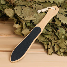 Пилка для ног банная абразивная (150/80), алтайская берёза, 25х4,5х0,6 см - Добропаровъ фото 2