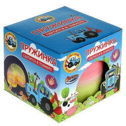 Игра пружинка «Синий трактор», светится в темноте