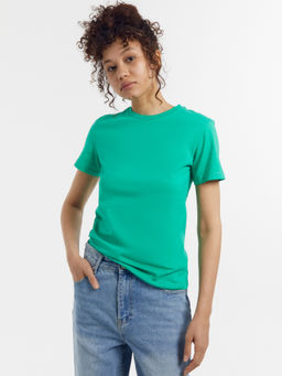 Футболка женская в зеленом цвете зеленый топаз 302680