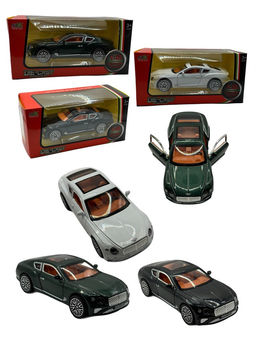 Металл. модель 15,5см "Bentley (1:32) с эмбл." откр-ся 2 двери, капот и багажник (HN3207) сигнализация, свет, звук, инерция, 3цв.; в коробке