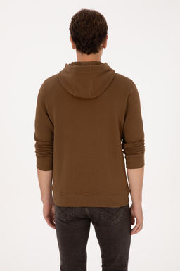 Erkek Regular Fit Kap__onlu Haki Sweatshirt - U.s. polo assn фото 5