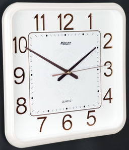 Настенные часы Mirron квадратные белые P2623ABPZ