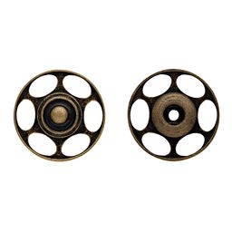 Кнопка пришивная PRYM 341850 для вязаных изделий латунь d 25 мм 2 шт. под состаренную латунь