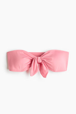 Top de bikini bandeau con relleno