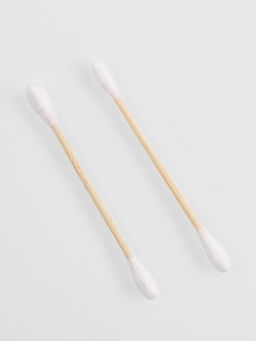 Набор ватных палочек д/маникюра/визажа на деревянной основе 7см 200шт пакет QF