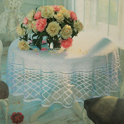 Скатерть декоративная Д228Кб 2967 лунный нефрит d1.55 м рис. Д228Кб