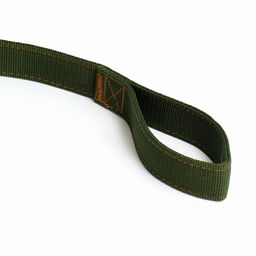 Поводок двухслойный с усиленным карабином, 3 м х 4 см, зелёный - Пижон фото 3