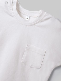 Футболка базовая "Молоко" с карманом