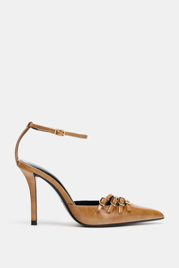 BUCKLED HIGH-HEEL SHOES - Zara фото 2