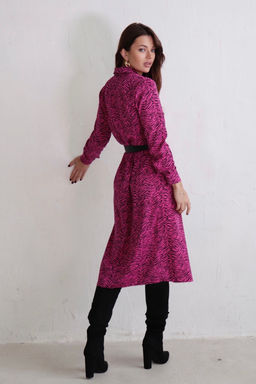 Платье-рубашка с английским воротником принт - Martichelli фото 71