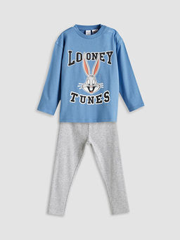 Bugs Bunny Bask?l? Erkek Bebek Ti??rt ve Pantolon 2li