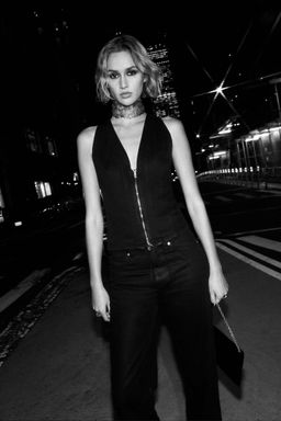 Z1975 COATED DENIM WAISTCOAT - Zara фото 6