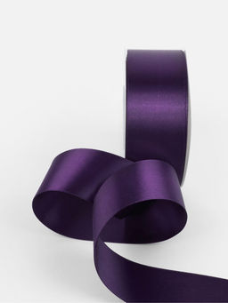 Лента атласная TEIRA, двухсторонняя, 38 мм, 25±1 м, фиолетовая №476