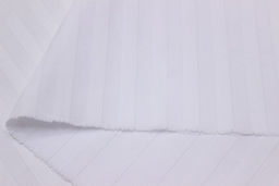 Сатин-страйп цв.Белый (оптически отбеленный) (1см*1см), ш.2.2м, хлопок-100%, 120гр/м.кв - Купава фото 4