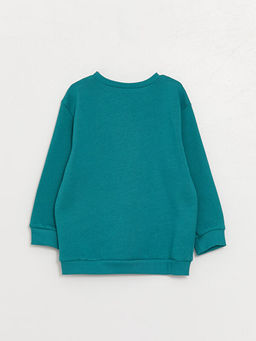 Bisiklet Yaka Bask?l? Erkek Bebek Sweatshirt - Waikiki фото 3