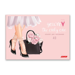 Светоч 40АЛСК4_5_3_9 Альбом для рисования, блестки, 100 г/м2 A4 29 х 20.5 см 40 л. 5 шт. на скобе 000230 Девичьи грёзы  фото 7