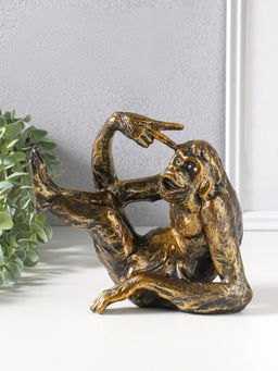 Держатель - подставка для книг полистоун «Шимпанзе показывает жест - победа», 19×10×16.5 см