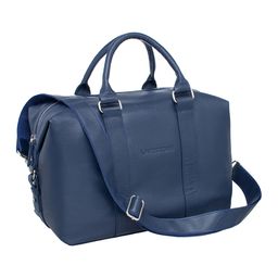 Кожаная спортивная сумка Calcott Dark Blue - Lakestone фото 4