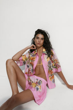 Pantal?n corto estampado con cintura el?stica - H&m фото 5