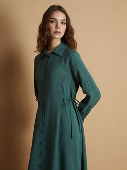 Modal Kar???ml? G?mlek Elbise