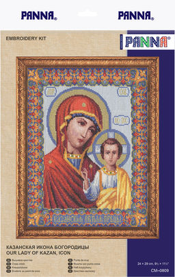 Набор для вышивания PANNA CM-0809 Казанская икона Богородицы 24 х 29 см