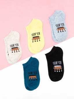 Носки женские KAFTAN Have a nice day, набор 5 пар, размер 36-39