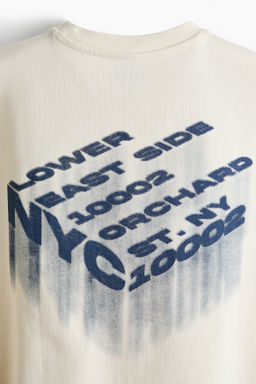 Camiseta estampada de punto Oversized Fit - H&m фото 4