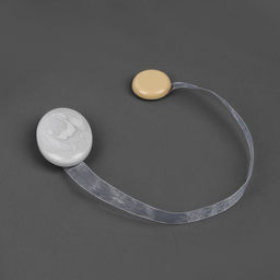 Цена за 2 шт. Подхват для штор, 5×3.5 см, цвет светло-серый