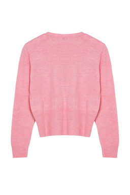 Pembe Basic Dugmeli Ceket Gorunumlu Triko H?rka TWOAW25HI00164