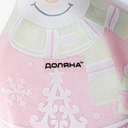 Подставка новогодняя под ложку Доляна «Снеговик», 24×10 см, стекло