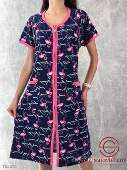 Женский халат на молнии