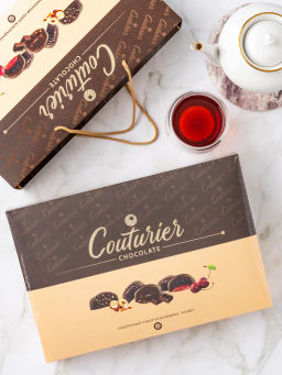 Двойная БЕЖЕВАЯ набор конфет,вес 320 гр (Кутюрье)