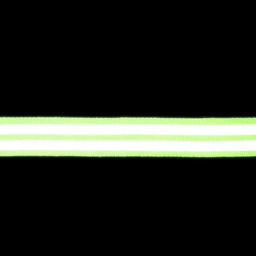 Светоотражающая лента-стропа, 20 мм, 5±1 м, 2 полосы, салатовая