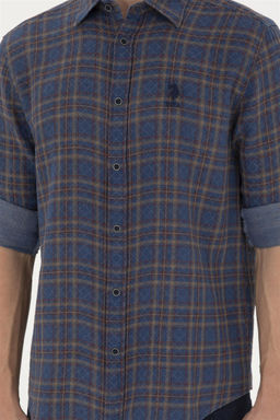 Мужская красная рубашка с длинным рукавом - U.s. polo assn фото 6