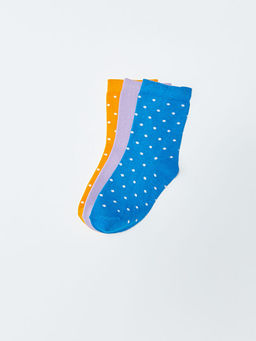 Desenli K?z ?ocuk Soket ?orap 3l? - Waikiki фото 2