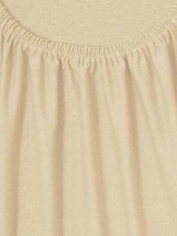 Простыня трикотажная на резинке - Беж 90х200х20