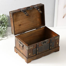 Шкатулка для украшений «Сундук. Ремо», дерево, 29×18×18 см