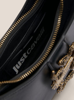 Женская сумка с ручкой JUST CAVALLI ICONIC SNAKES Артикул 4450752, черный  фото 4