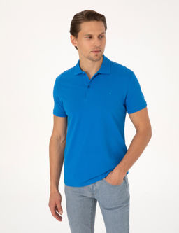 Sax Slim Fit %100 Pamuk K_vr_lmaz Polo Yaka Basic Ti__rt