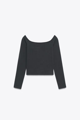 OFF-THE-SHOULDER TOP - Zara фото 7