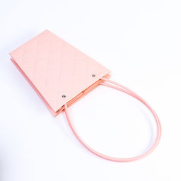 Цена за 10 шт. Сумка для цветов тиснение пудра влагостойкая, 17x17-11.5x11.5-20 см - UPAK LAND фото 3