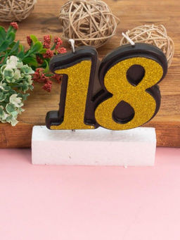 Свеча для торта "Happy B-day 18" (120 мм)