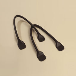 Ручки для сумки, пара, 44 ± 1×1 см, цвет коричневый