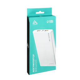 Внешний аккумулятор Luazon PB-01, 7200 мАч, 2 USB, 1/2.1 А, фонарик, белый - Luazon home фото 9