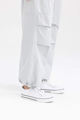 Классные брюки из 100% хлопка из поплина Parachute - Defacto фото 9