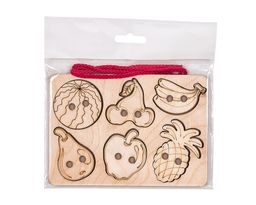 Шнуровка из дерева Фрукты - Smiledecor фото 3