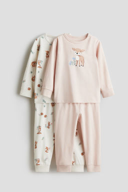 Pack de 2 pijamas de algod?n con dise?o estampado