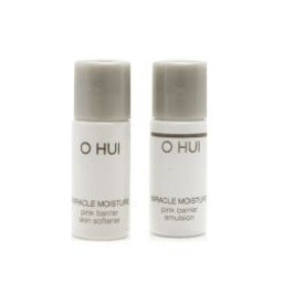 Sample Тонер и эмульсия интенсивно увлажняющие O HUI Miracle Moisture Pink Barrier Skin Softener & Emulsion 5ml+5ml, Softener 5ml+Emulsion 5ml